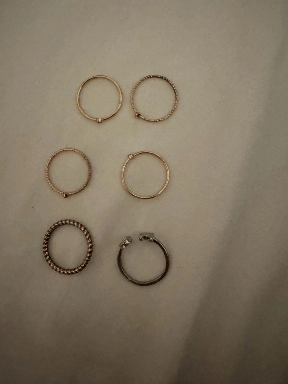 Ring Set Gold & Silver Like New